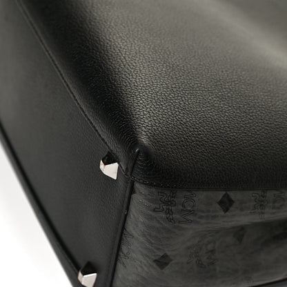 MCM Grained Calfskin Visetos Medium Sarah Hobo Black 7 of 17