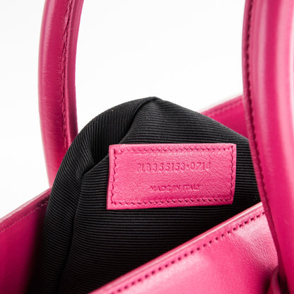 Saint Laurent Calfskin Small Sac De Jour Lipstick Fuchsia 8 of 8