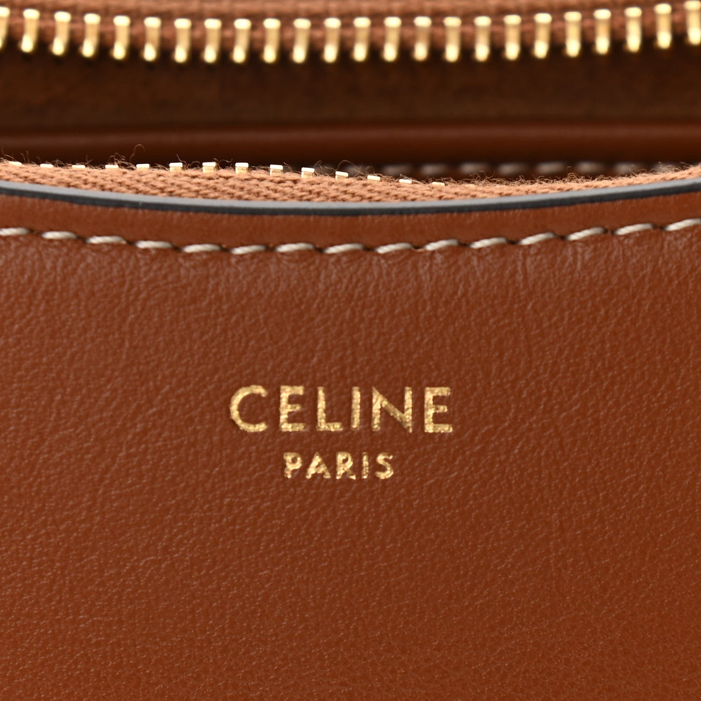 Smooth Calfskin Medium Strap Ava Shoulder Bag Tan