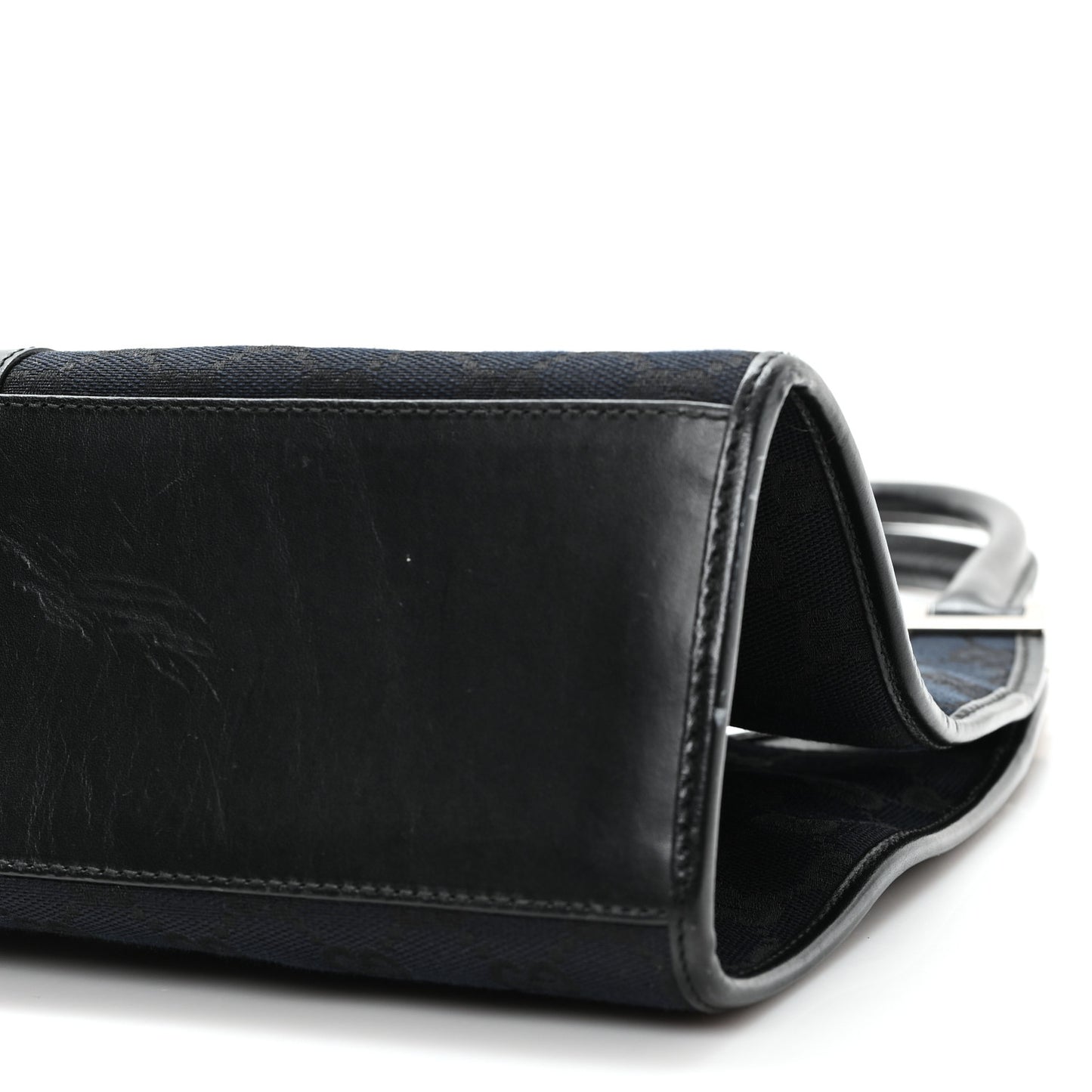 Monogram Bardot Shoulder Bag Black