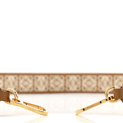 Loewe Calfskin Jacquard Anagram Strap Oak 3 of 4