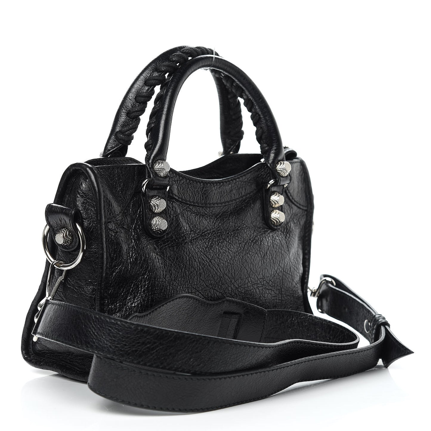 Agneau Giant 12 Silver Hardware Mini City Black