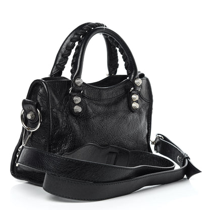 Balenciaga Agneau Giant 12 Silver Hardware Mini City Black 3 of 10