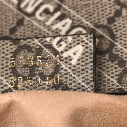 Gucci X BALENCIAGA GG Supreme Monogram Web Logo Print Mini Horsebit 1955 Shoulder Bag Beige Ebony 8 of 10
