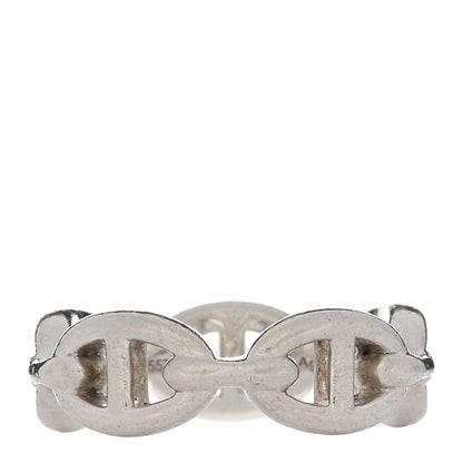 Hermes Sterling Silver PM Chaine d'Ancre Enchainee Band Ring 53 6.25 3 of 4