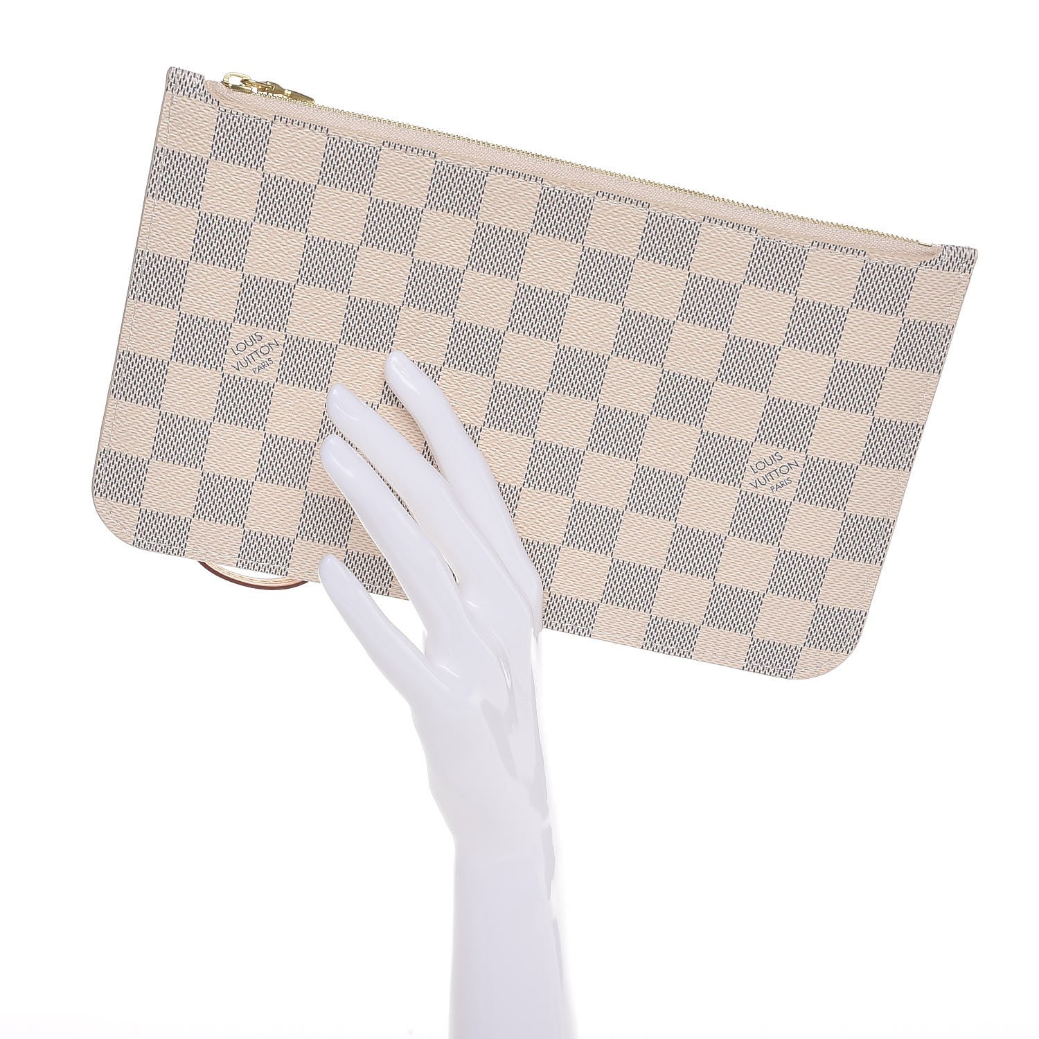 Louis Vuitton Damier Azur Neverfull MM GM Pochette 2 of 8