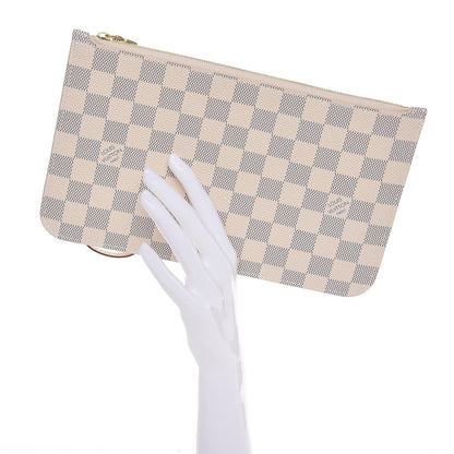 Louis Vuitton Damier Azur Neverfull MM GM Pochette 2 of 8
