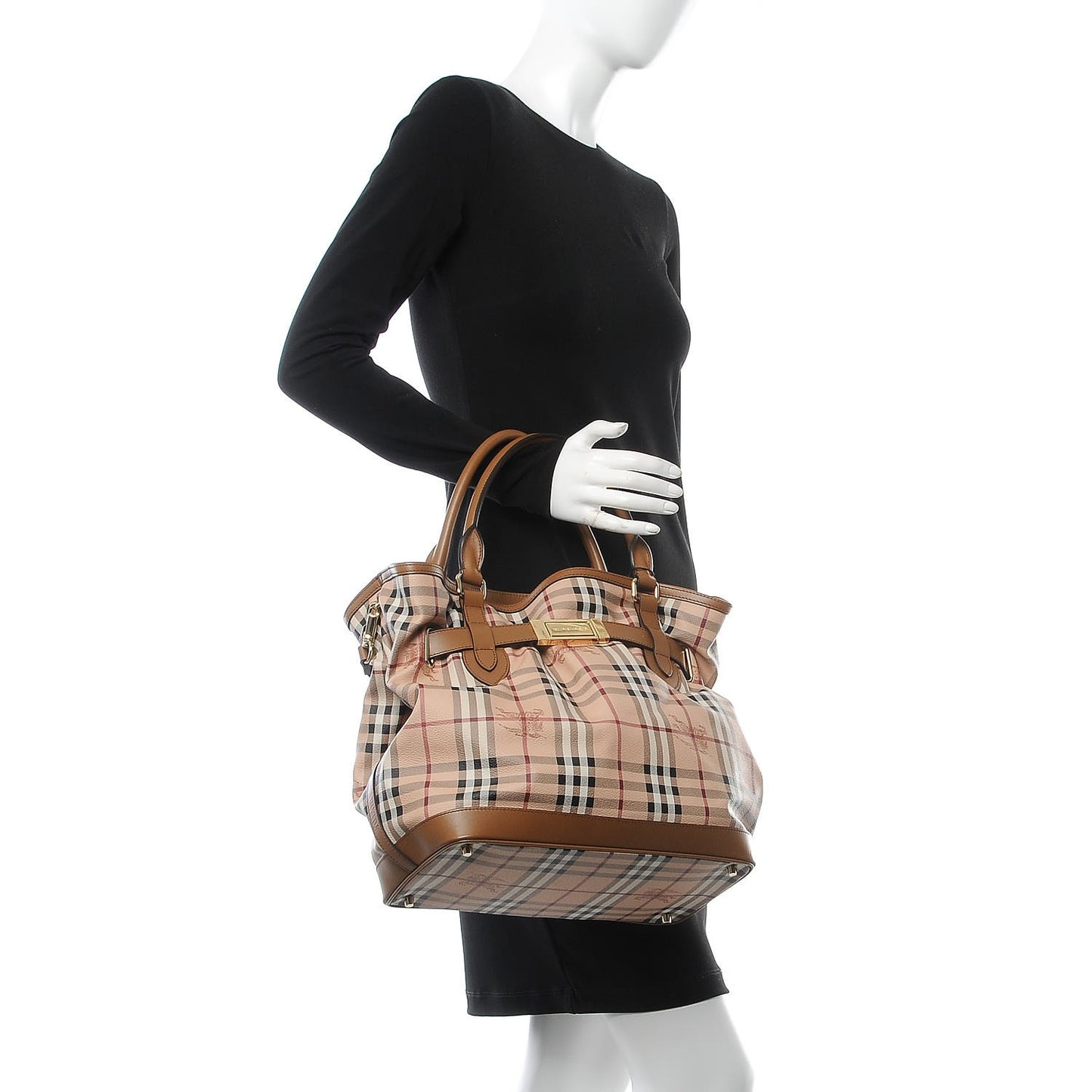Haymarket Check Medium Golderton Tote Mid Camel