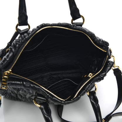 Prada Nappa Gaufre Tote Nero Black 5 of 9