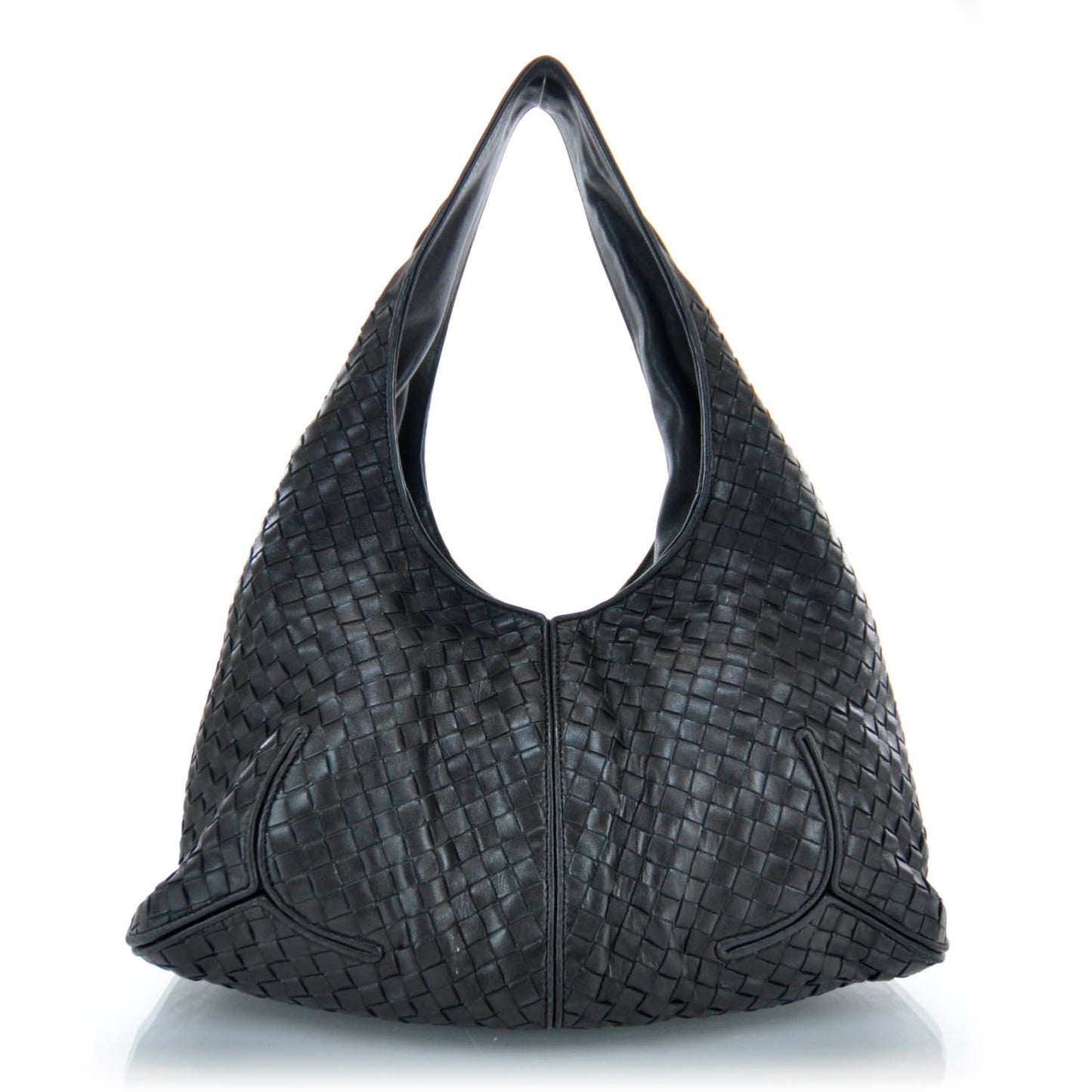 Nappa Intrecciato Ball Hobo Nero
