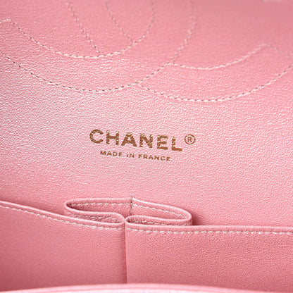Chanel Iridescent Caviar Quilted Jumbo Double Flap Rose Pink 6 of 9