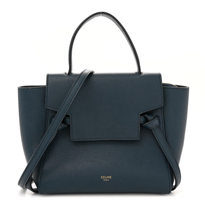 Celine Baby Grained Calfskin Nano Belt Bag Abyss Blue 1 of 13