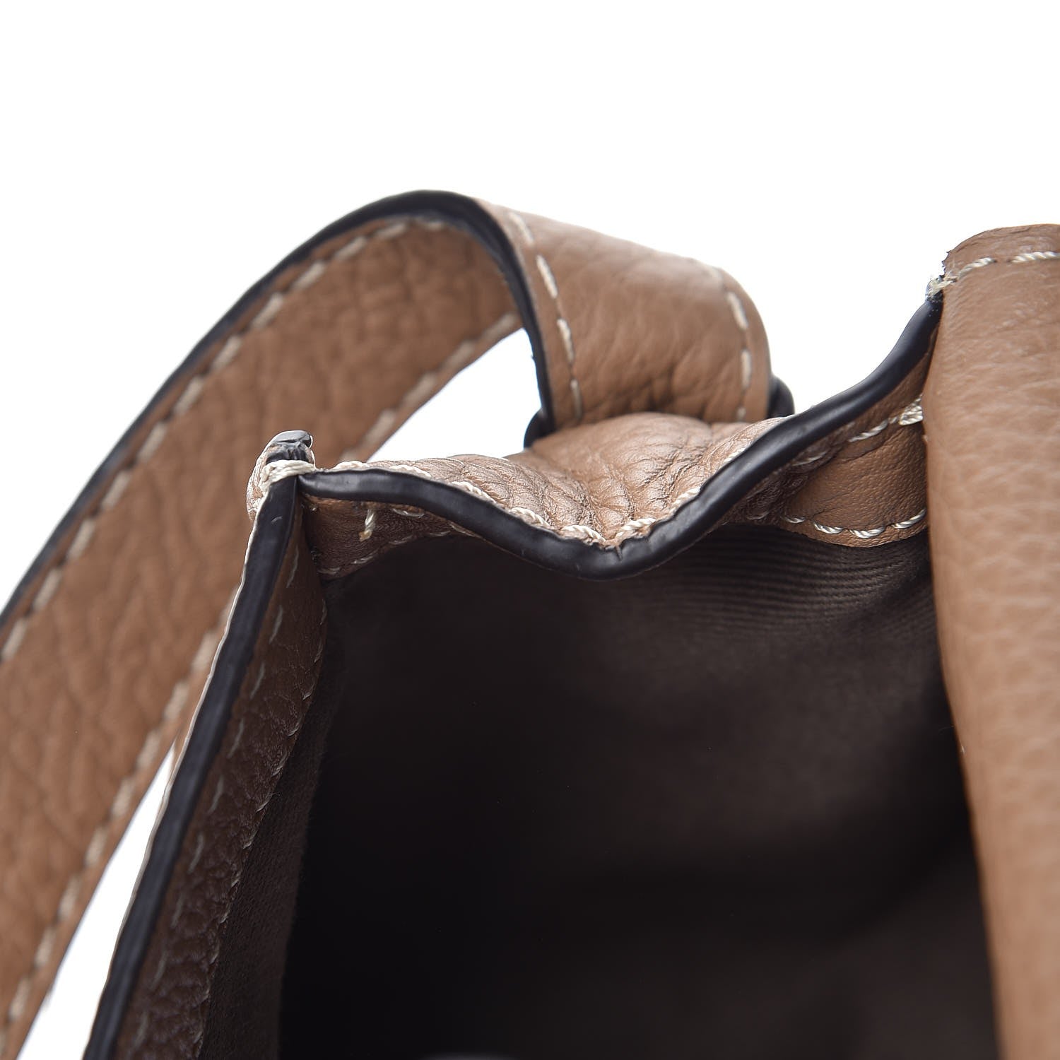 Chloe Calfskin Mini Marcie Round Crossbody Bag Nut 9 of 9