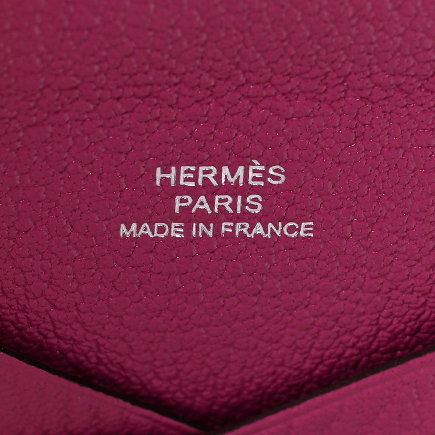 Chevre Mysore Calvi Card Case Rose Pourpre