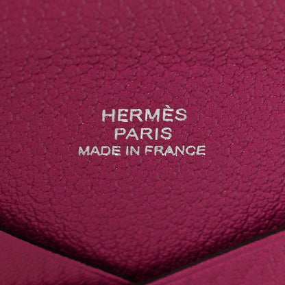 Hermes Chevre Mysore Calvi Card Case Rose Pourpre 6 of 8