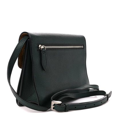 Burberry Derby Calfskin House Check Small Macken Crossbody Bag Dark Bottle Green 3 of 16