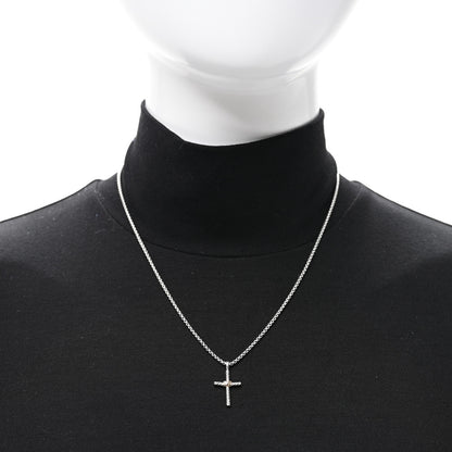 David Yurman Sterling Silver 14K Yellow Gold Petite X Cross Pendant Necklace 2 of 5