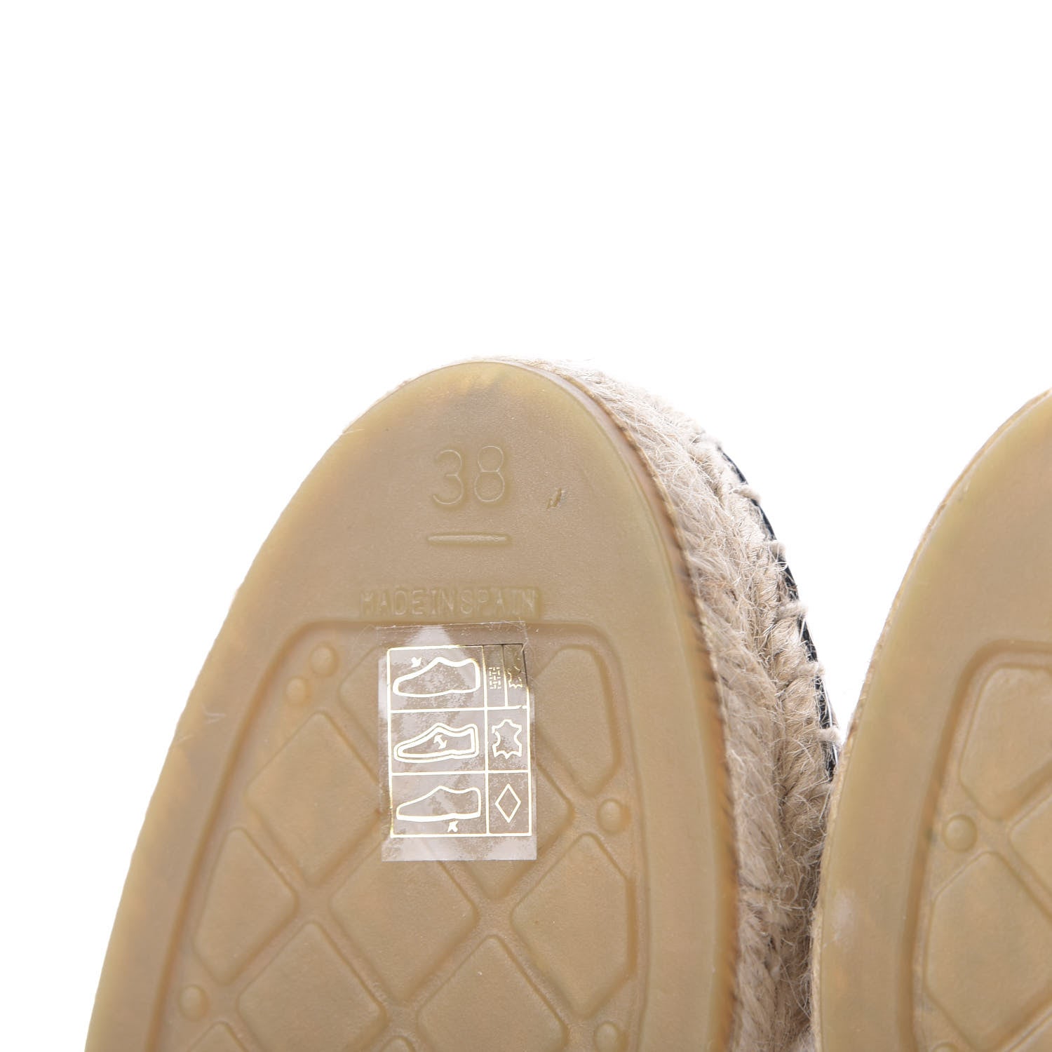 Chanel Tweed Patent CC Espadrilles 38 Pink Black 9 of 11