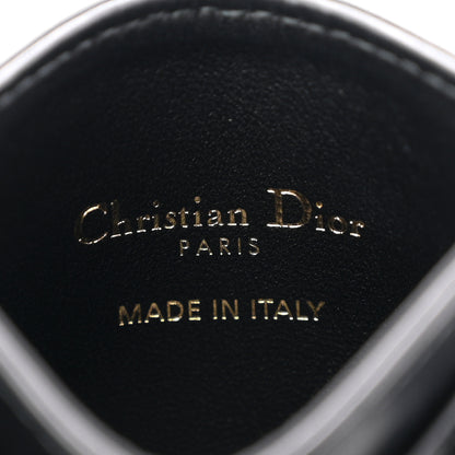 Christian Dior Lambskin Pearl Star Cannage Dior Card Holder Black 6 of 8