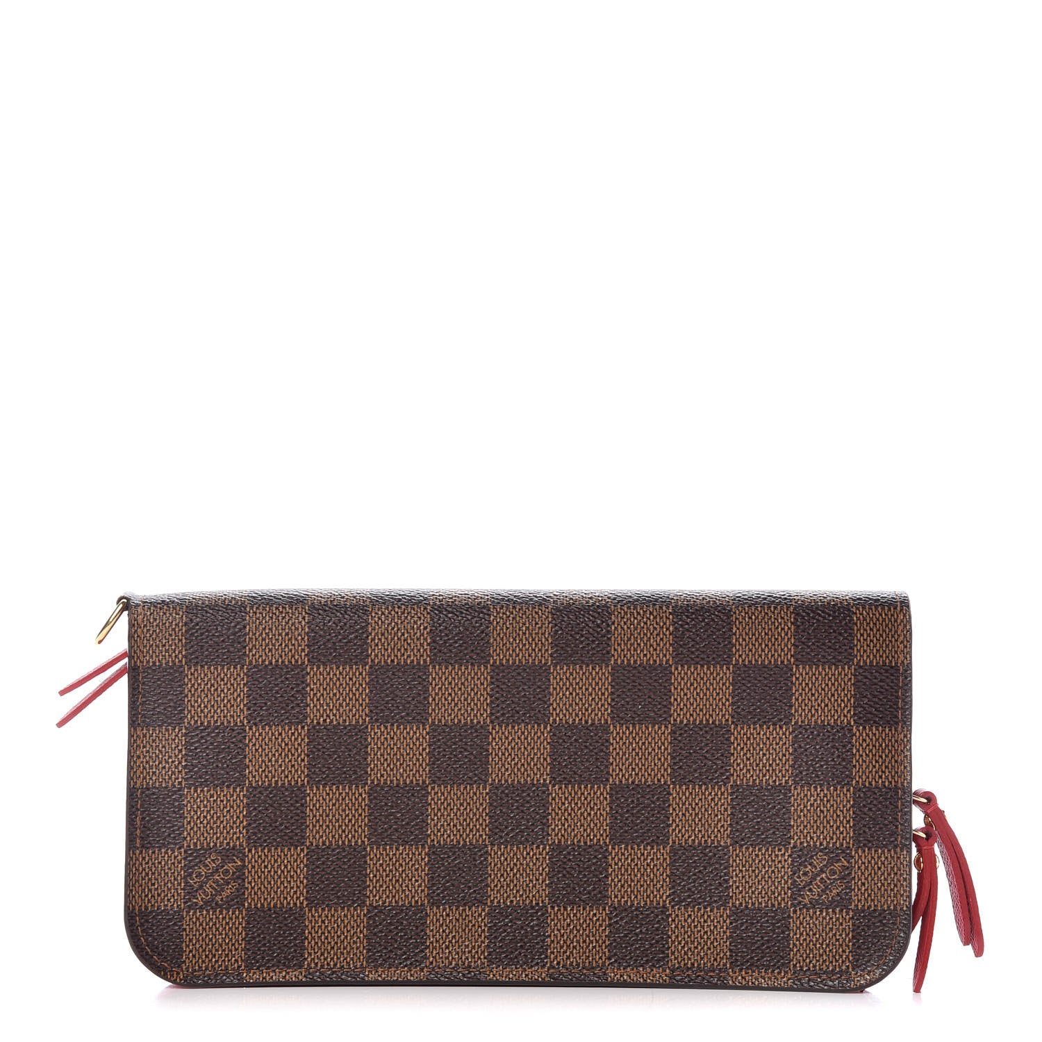Louis Vuitton Damier Ebene Insolite Wallet Red 1 of 8