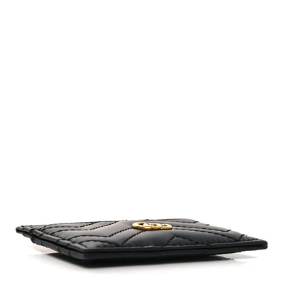 Gucci Calfskin Matelasse GG Marmont Card Holder Black 4 of 7
