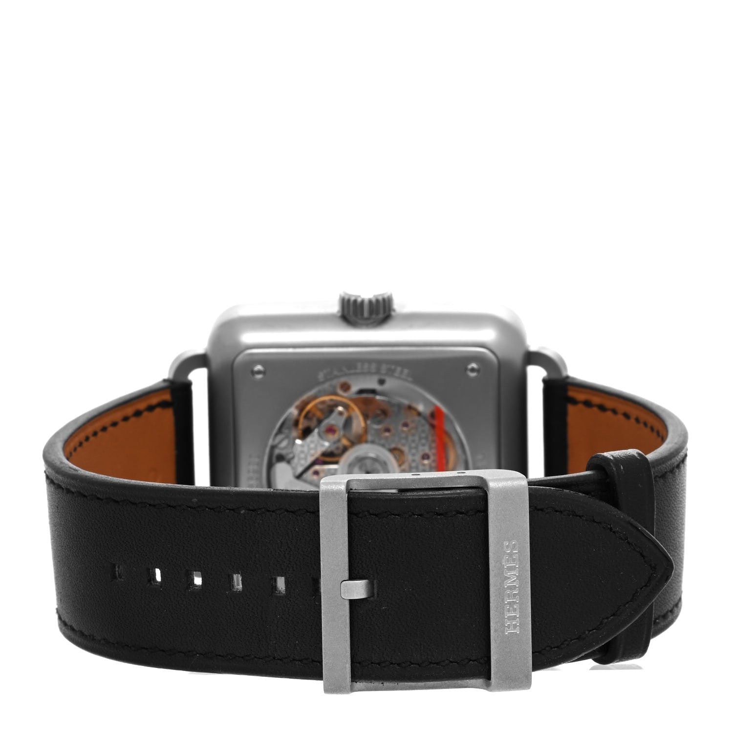 Hermes Stainless Steel Barenia 38mm Carre H Automatic Watch Noir 3 of 5