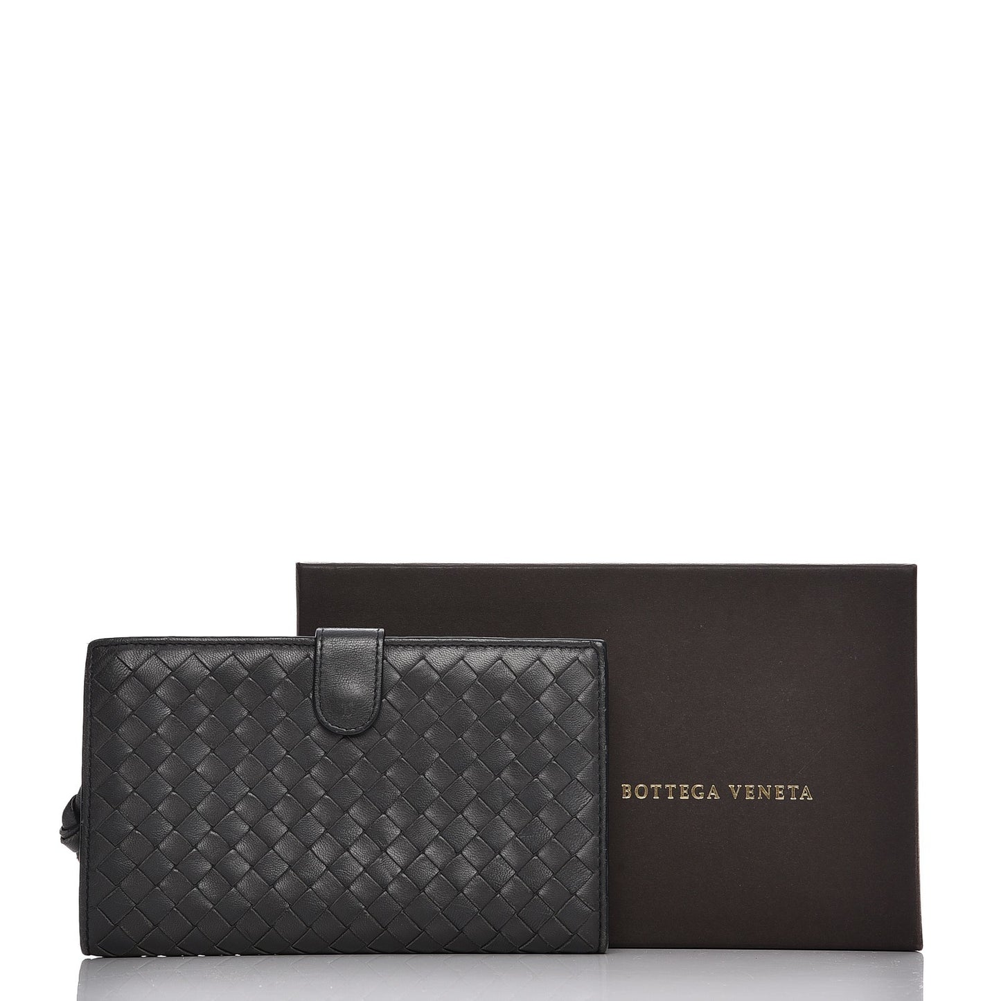 Nappa Intrecciato Continental Wallet Matita