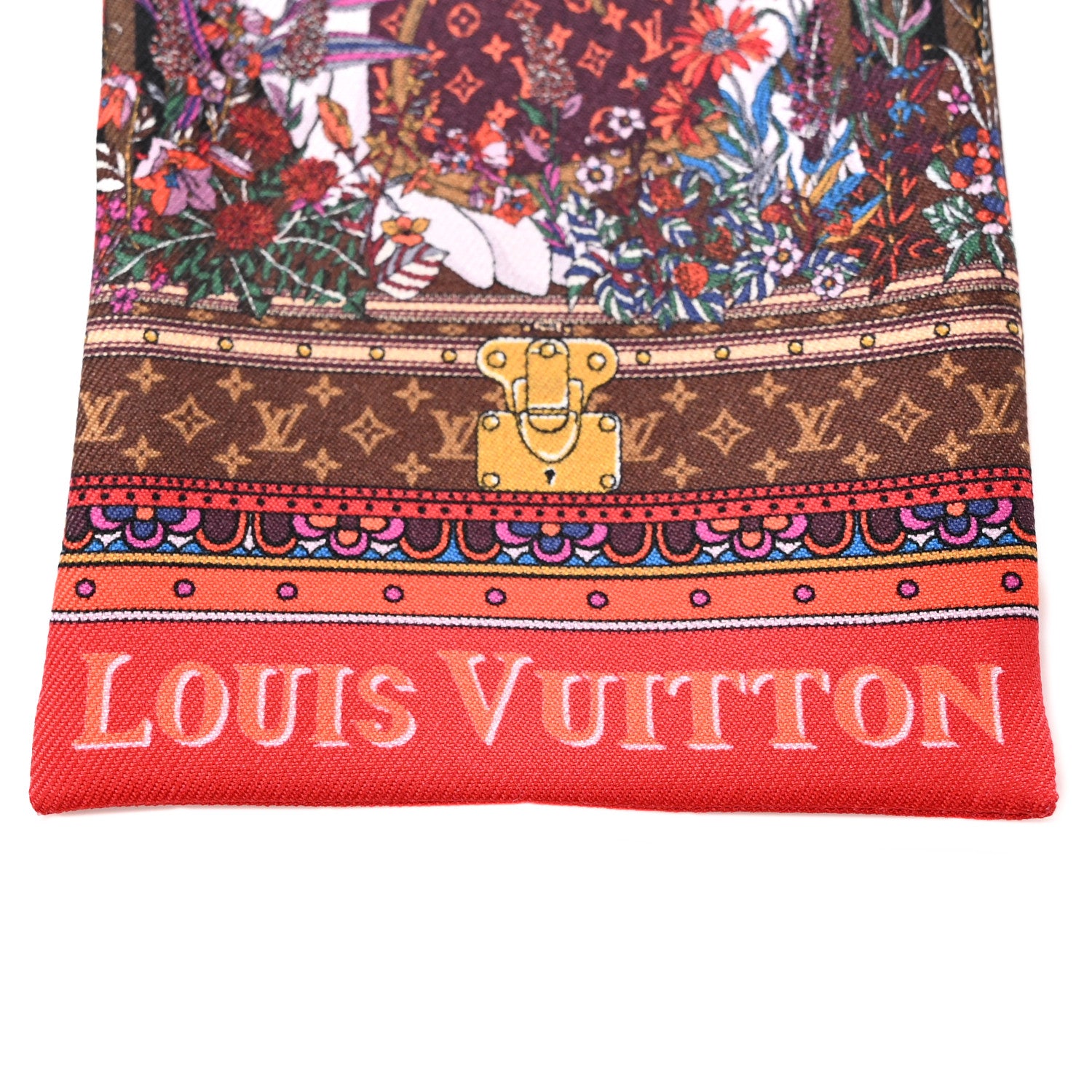 Louis Vuitton Silk Vuittonite Bandeau Brown 2 of 8