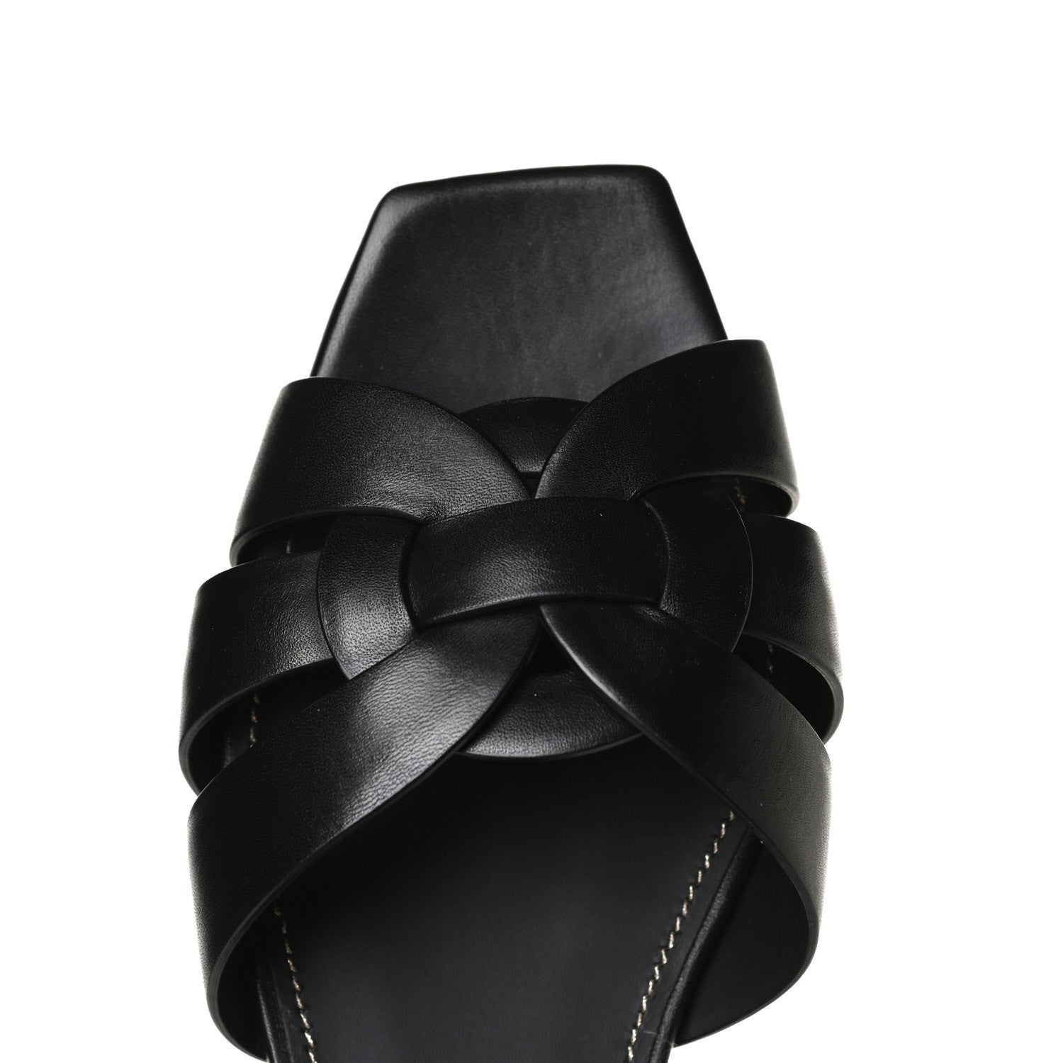 Saint Laurent Calfskin Nu Pied 05 Slide Sandals 38 Black 12 of 12