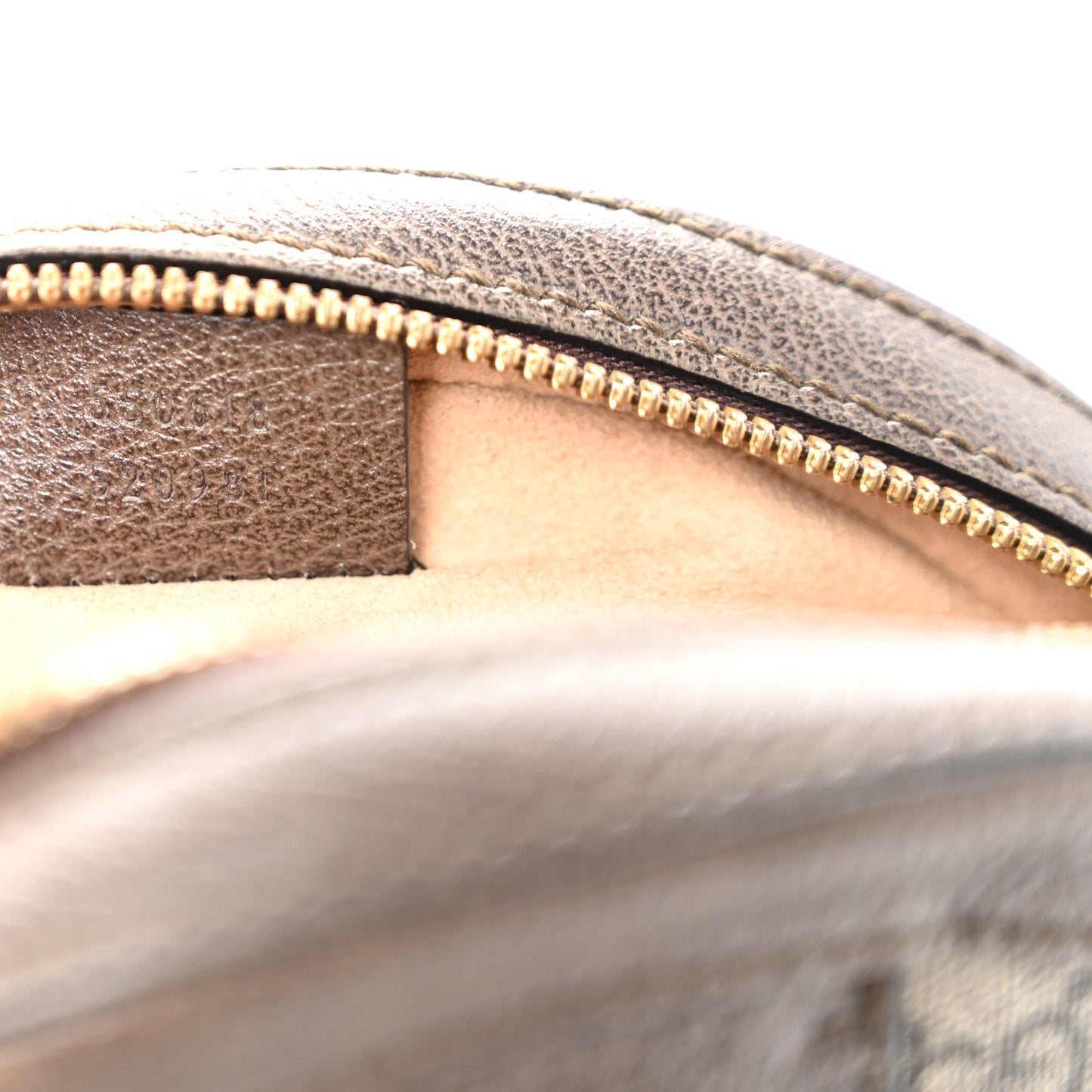GG Supreme Monogram Web Mini Ophidia Round Shoulder Bag Brown