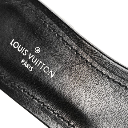 Louis Vuitton Lambskin Embossed Monogram Revival Flat Mules 36.5 Black 9 of 9