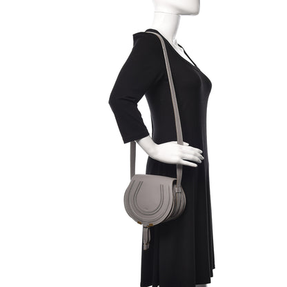 Chloe Calfskin Mini Marcie Round Crossbody Bag Cashmere Grey 2 of 10