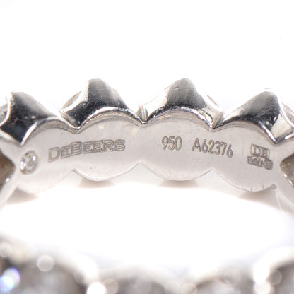 Cartier DE BEERS Diamond Platinum Allegria Eternity Ring Full Band Size 7.5 3 of 5