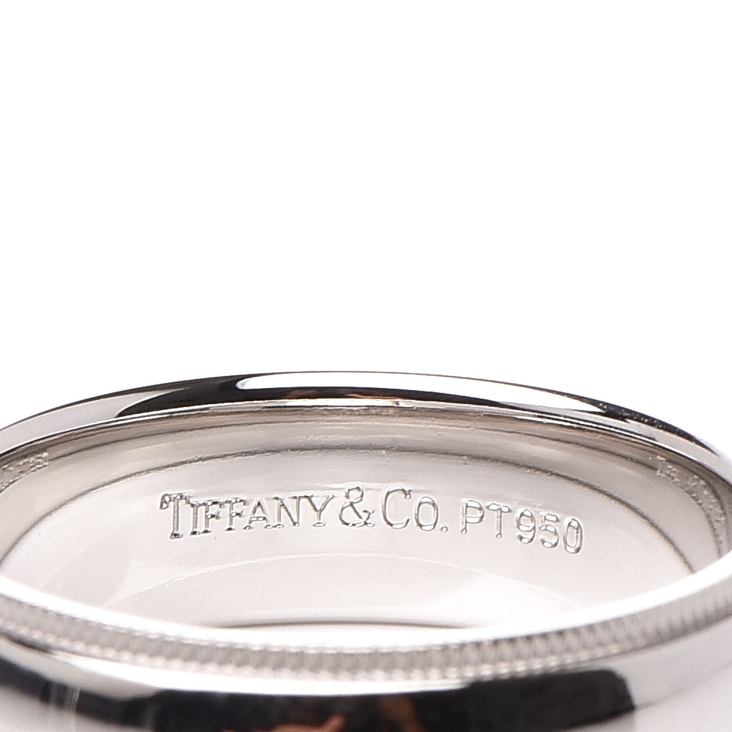 Platinum 6mm Classic Milgrain Wedding Band Ring 54 7