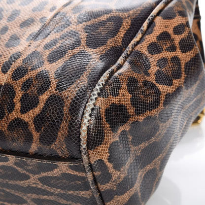 Dolce & Gabbana Calfskin Embossed Leopard Print Large Miss Sicily Shopper Tote 12 of 15