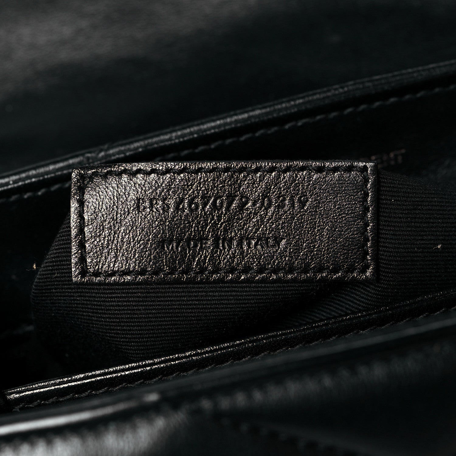 Saint Laurent Calfskin Y Quilted Monogram Toy Loulou Crossbody Bag Black 7 of 12