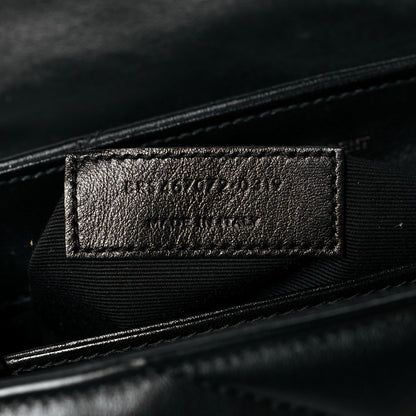 Saint Laurent Calfskin Y Quilted Monogram Toy Loulou Crossbody Bag Black 7 of 12