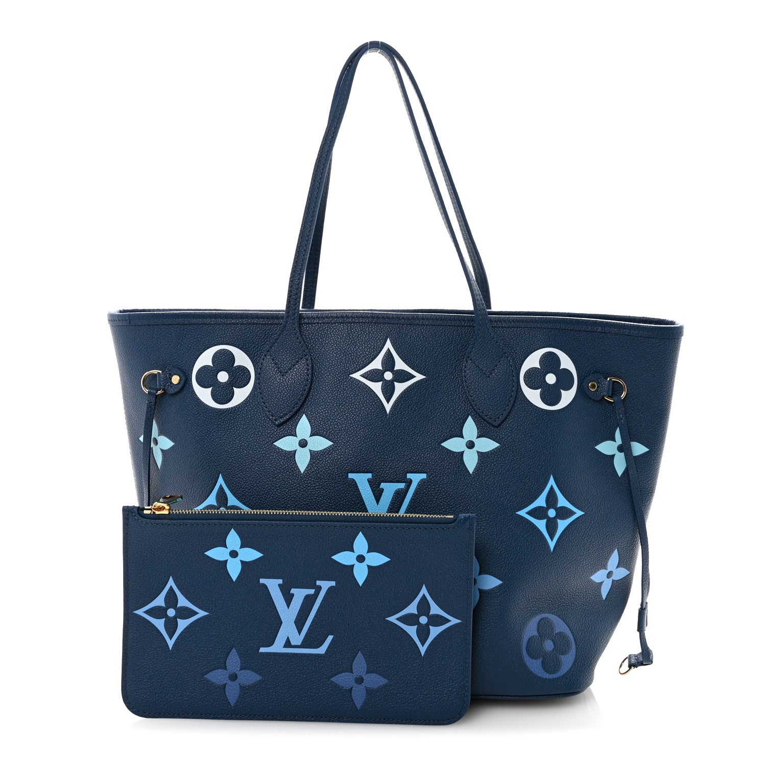 Louis Vuitton Empreinte Monogram Giant Neverfull MM Degrade Bleu Louis Vuitton Empreinte Monogram Giant Neverfull MM Degrade Bleu