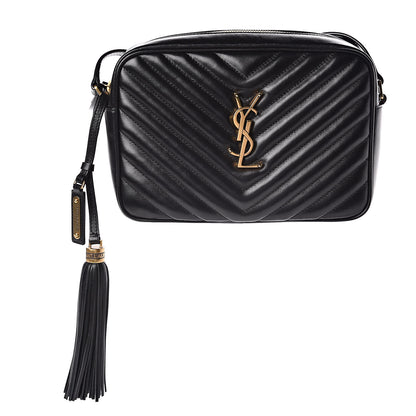 Saint Laurent Calfskin Matelasse Monogram Lou Camera Bag Black 1 of 11