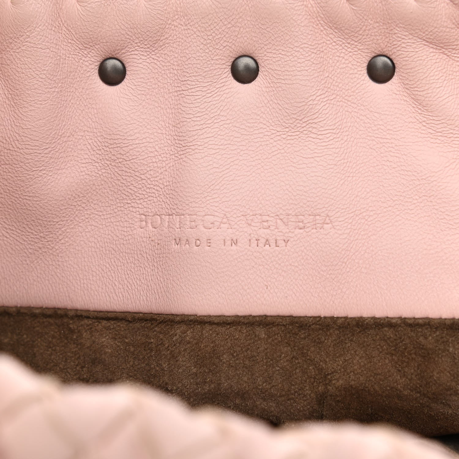 Bottega Veneta Nappa Intrecciato Drawstring Tassel Bucket Pink 6 of 12