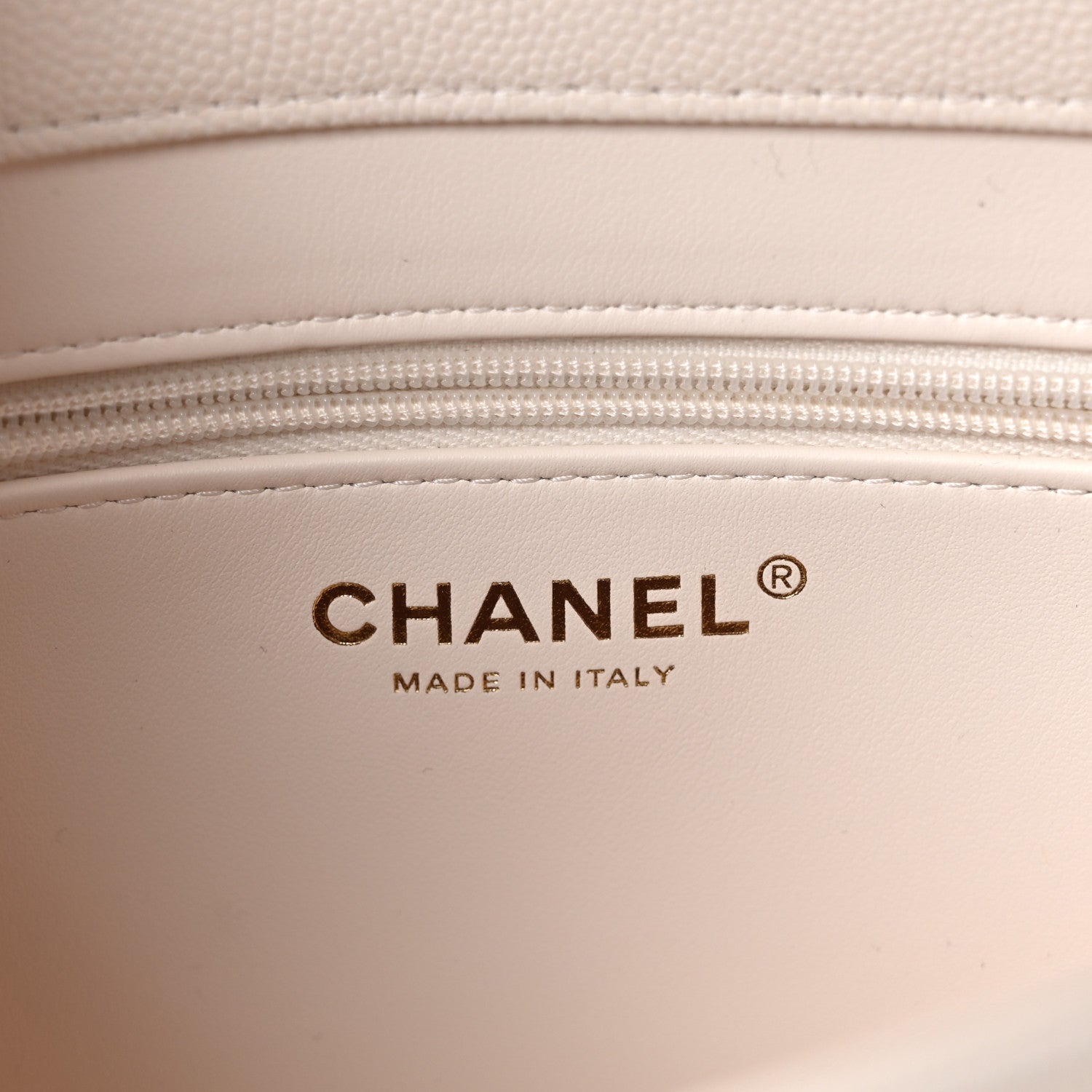 Chanel Shiny Caviar Preppy Coco Small Flap White 5 of 10