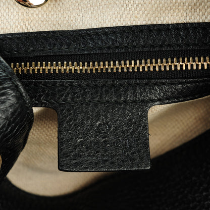 Gucci Pebbled Calfskin Medium Soho Chain Shoulder Bag Black 6 of 7