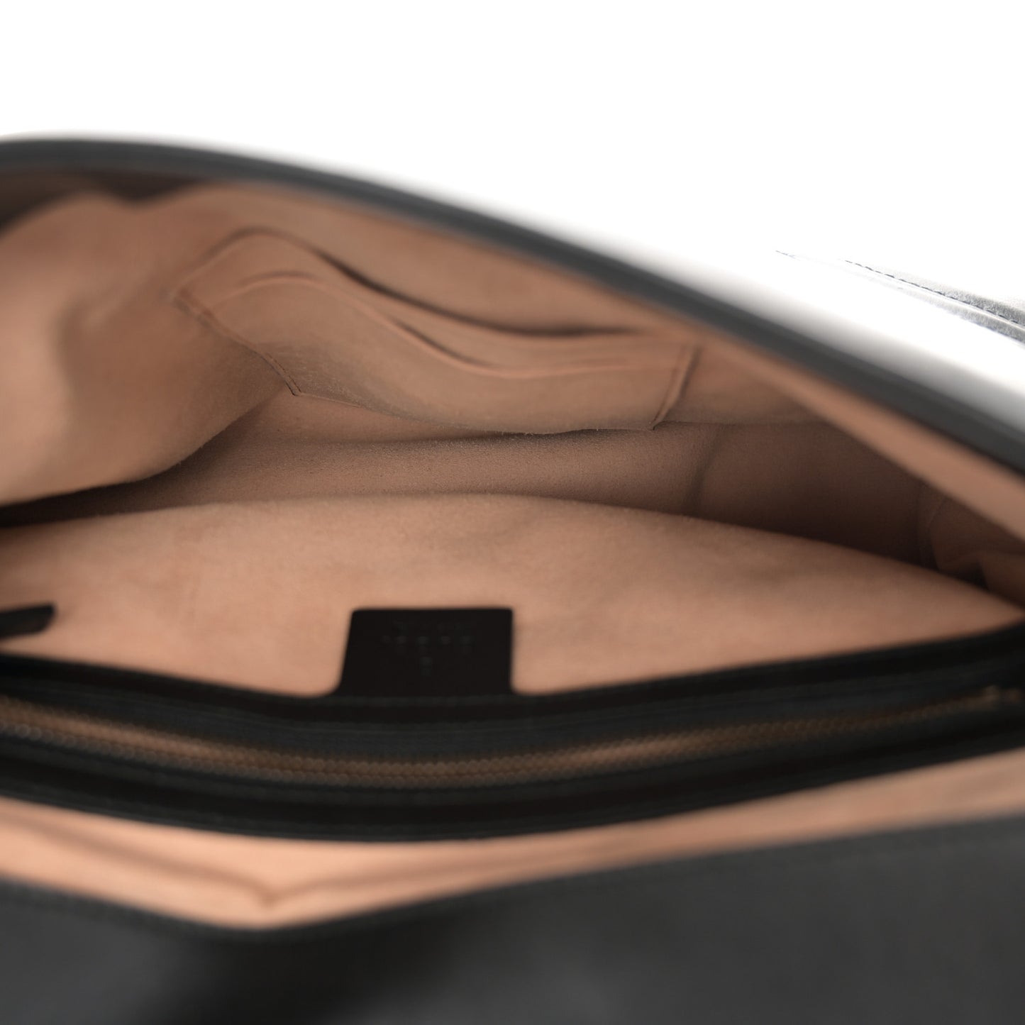 Calfskin Matelasse Medium GG Marmont Top Handle Shoulder Bag Black