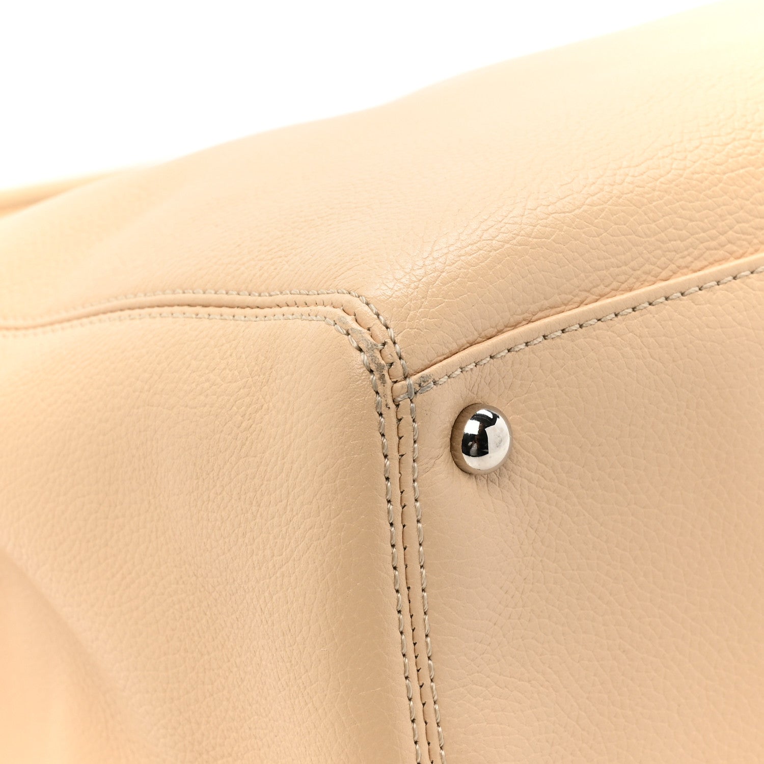 Chanel Calfskin Cerf Executive Shopper Tote Beige 15 of 16