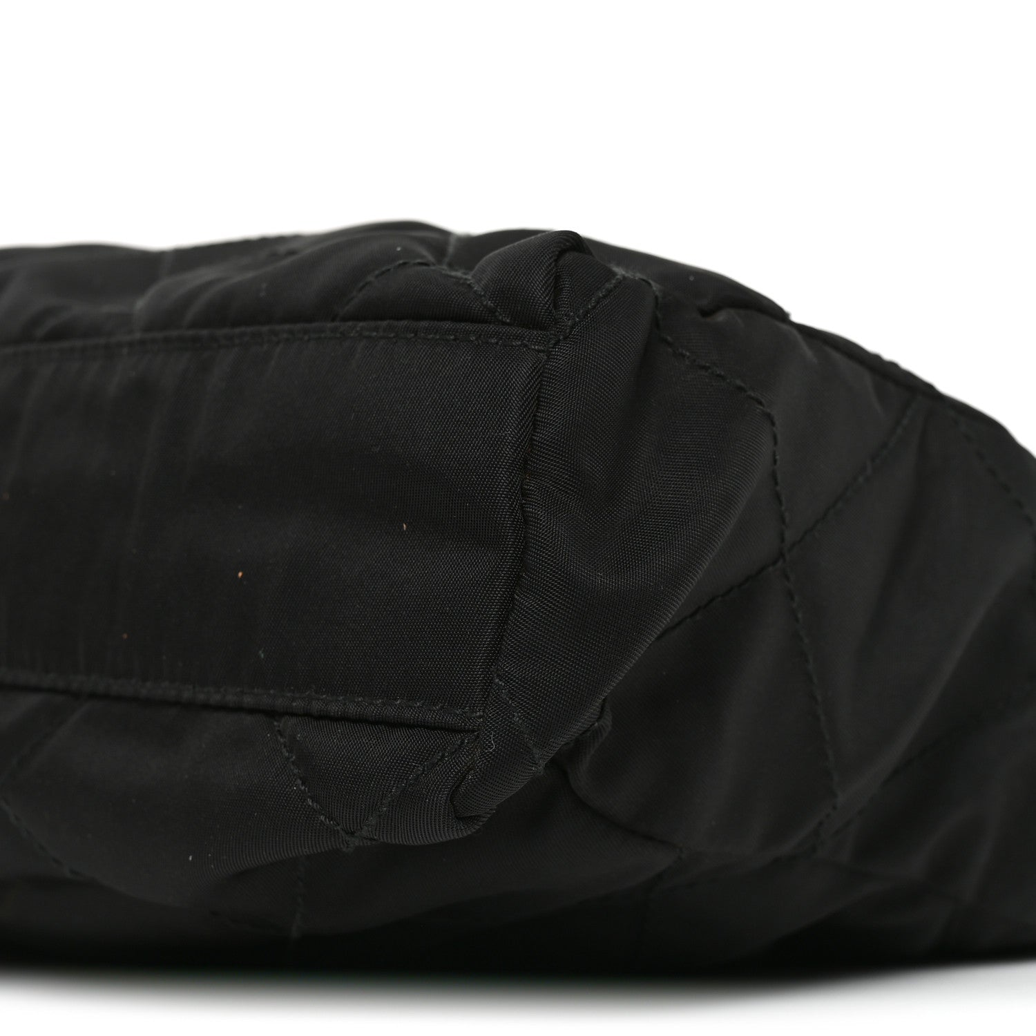 Prada Nylon Tessuto Impuntu Quilted Flap Shoulder Bag Black 9 of 9