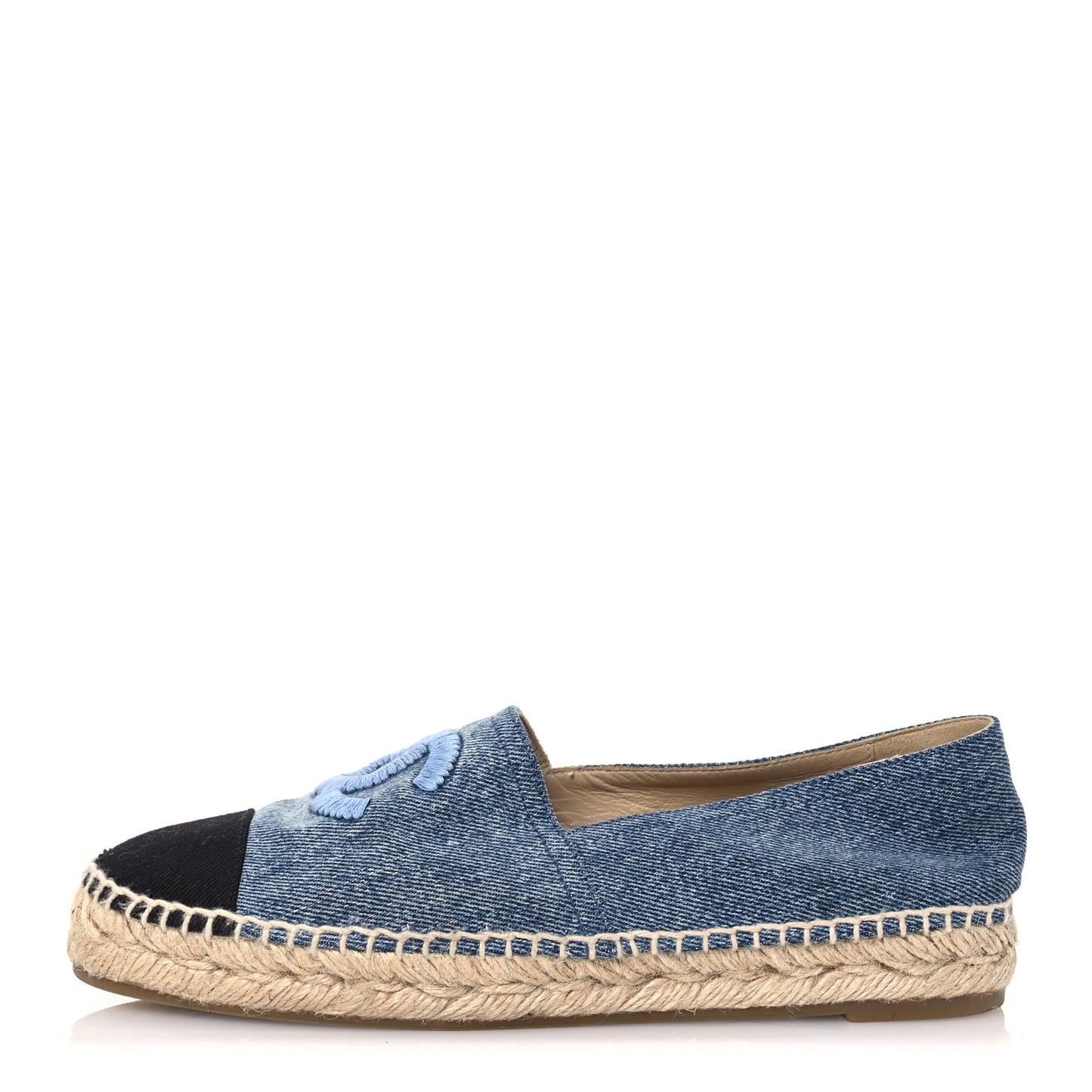 Denim CC Espadrilles 38 Blue Black
