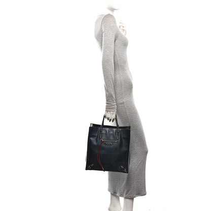 Balenciaga Veau Papier A5 Zip Around Tote Blue Rouge 2 of 10