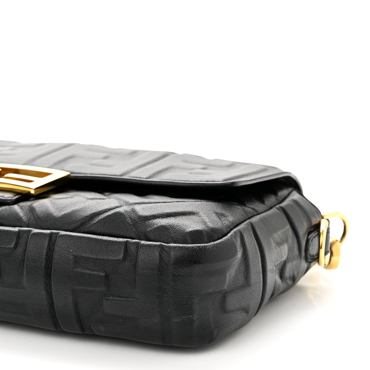 Fendi Nappa FF 1974 Embossed Baguette Black 11 of 11