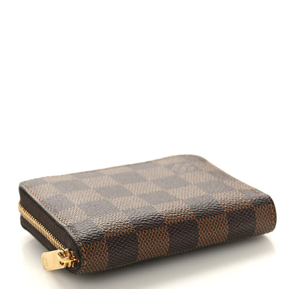 Louis Vuitton Damier Ebene Zippy Coin Purse Rose Ballerine 4 of 7