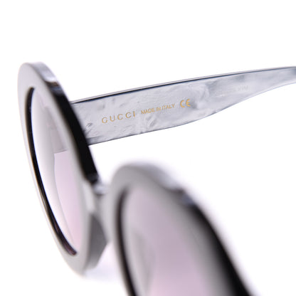 Gucci Acetate Round GG Sunglasses GG0319S Black 6 of 8
